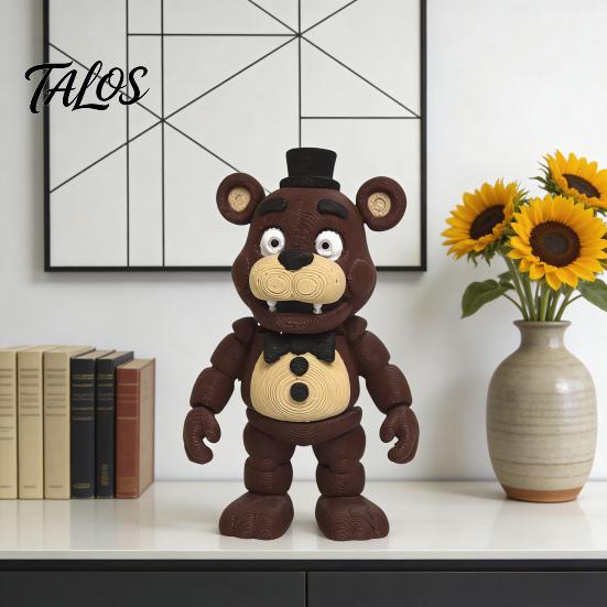Unique Tabletop Figurine 3D Printed Desktop Articulated Anime Figure with Movable Realistic Doll Joints Collectible Gifts for Home Office Decor