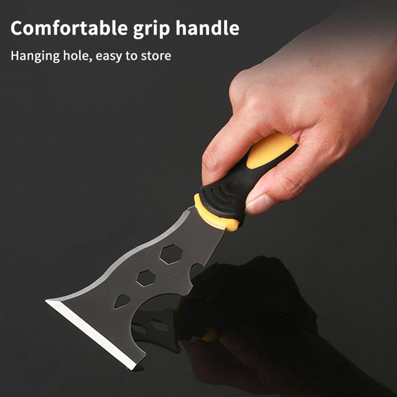 Multifun Putty Knife Scraper Thickened Stainless Steel Blade And Non Slip Handle For Home Renovation Wall Repair Paint Removal