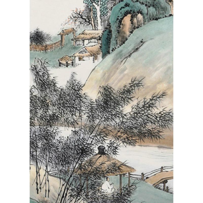

Постер с китайским пейзажем в раме с бесплатной доставкой - Декоративная настенная живопись на крафт-бумаге Yellow Kraft Paper (No Glue) 30X42 cm