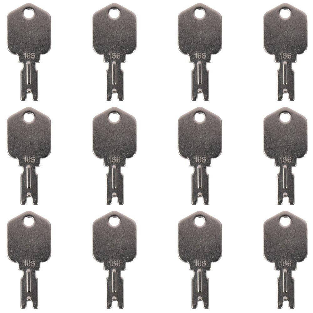 

12 шт. Серебристые ключи зажигания Металлические ключи Автомобильные аксессуары Запчасти Аксессуары для экскаватора