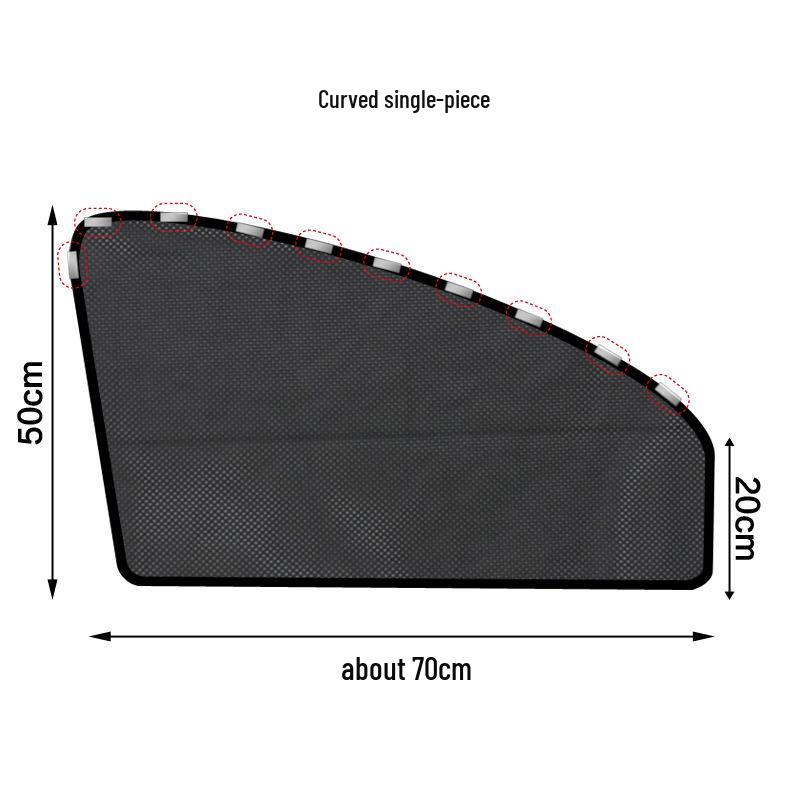 Magnetic Car Sunshade: Retractable Heat Insulation for Front Windshield & Side Windows