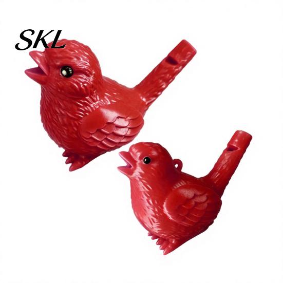 Travel Entertainment Toy 2Pcs Bird Whistle 3D Printed with Water Chamber Realistic Warbling Sound Compact for Outdoor Play Camping Party Favors