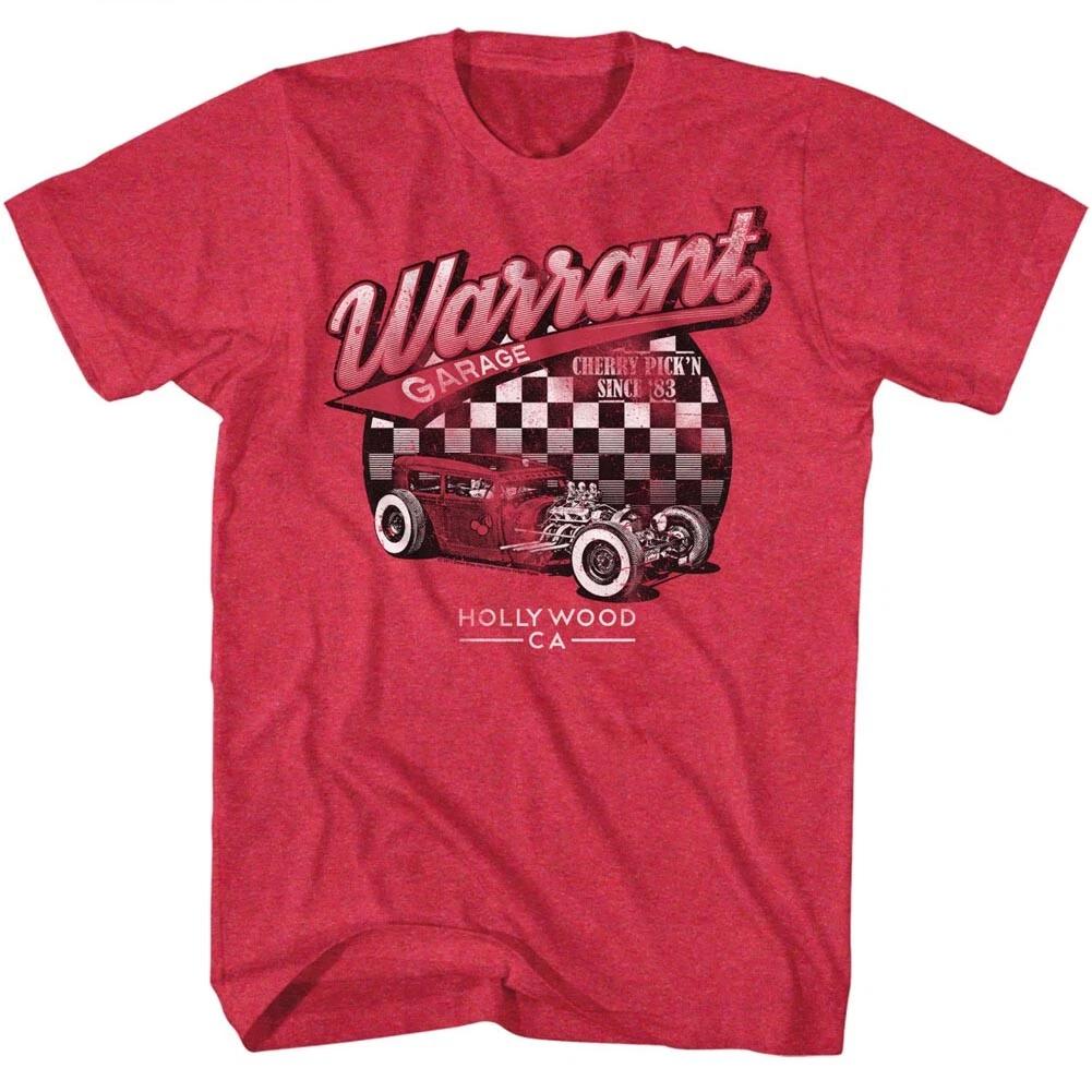 Warrant Garage Cherry Pick n Since 83 Hollywood CA Men s T Shirt 80 s Rock Music 2XL