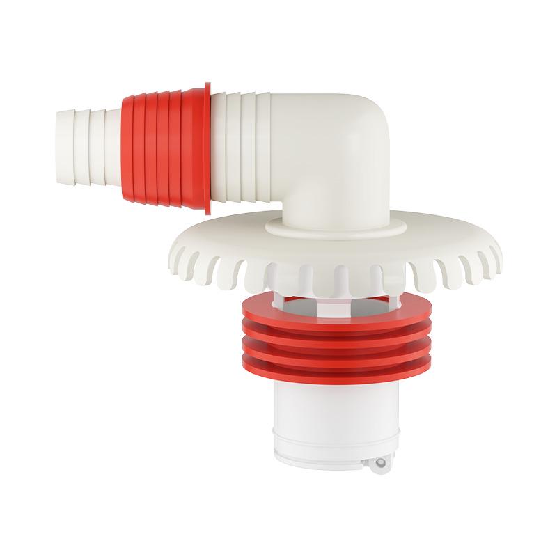 Three-Way Anti-Odor Drain Pipe Connector for Washing Machines