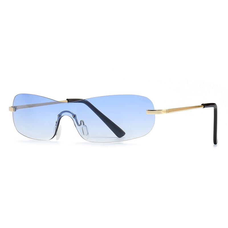 899 European and American Sunglasses Ins Fashion Rice Nail Sunglasses for Men Large Frame One-Piece Glasses for Women