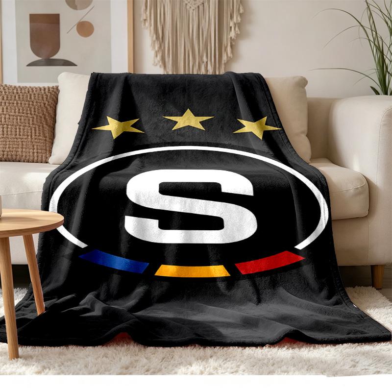 AC Sparta Praha Soft and comfortable flannel Suitable for sofas living rooms outdoor camping travel and also makes a great anniversary gift