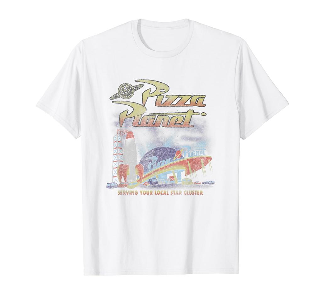 Disney Pixar Toy Story Pizza Planet Retro Big Chest Poster T-Shirt