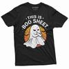 Halloween Funny This Is Boo Sheet T-shirt Costume Womens Mens Unisex Tee Shirt Boo Tee Shirt Party Tee