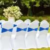 A84E-50PCS Elastic Chair Knot Wedding Decoration Buckle Sashes Back Cover Hotel Home Seat Elegant Modern Ribbon Decors Easy To U