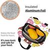 Love Donuts Lunch Box Insulated Lunch Boxes Waterproof Lunch Bag Reusable Lunch Tote with Front Pocket for Office Picnic School