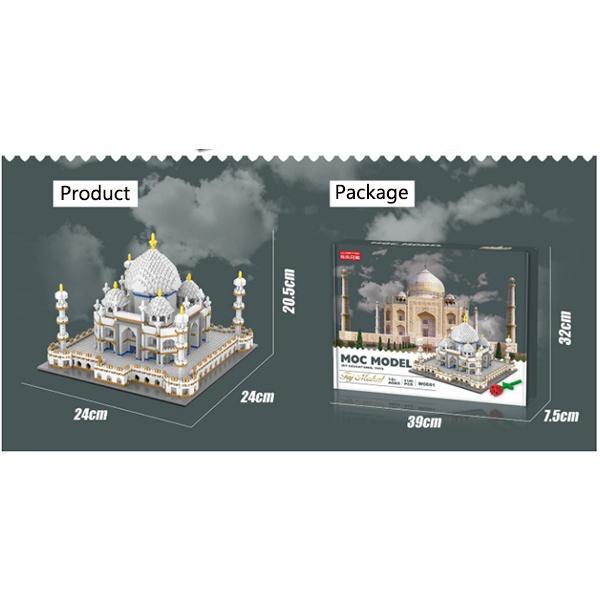 Educational Toys Brick Blocks 4146+ Pcs Diamond Mini Blocks World Famous Architecture Taj Mahal 3D Model Building Blocks Gifts Toys for Children