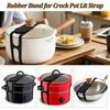 3Pcs Silicone Pot Lid Elastic Band Reusable Lunch Box Strap Holder Suitable Universal Clay Pots Curtains Bowls Latch Strap Ties