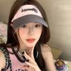 New letter color matching sun protection empty top hat women's summer outdoor UV protection sun hat sports cap