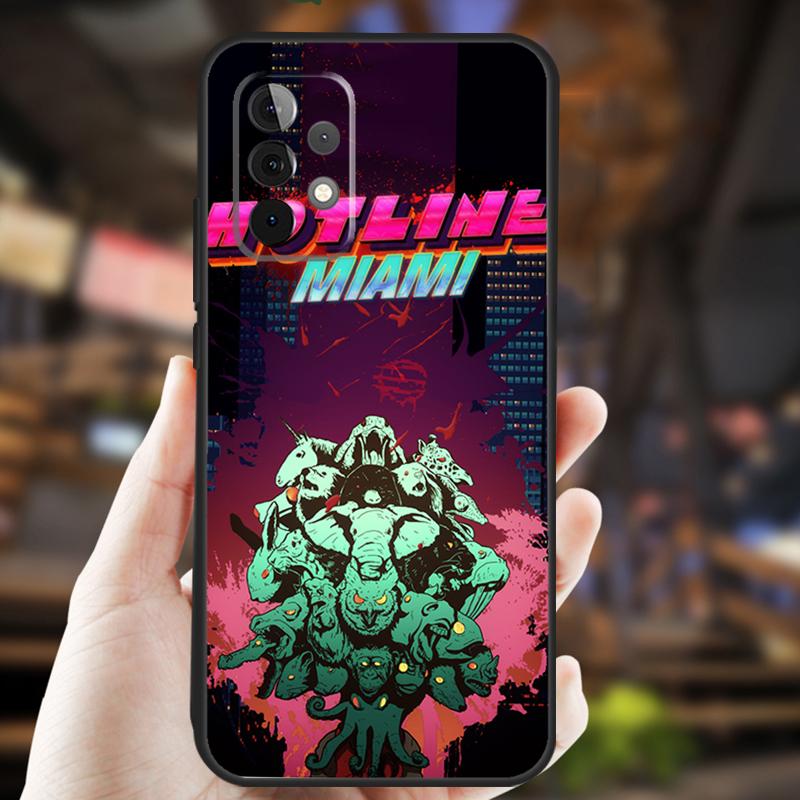 Game Hotline Miami Case For Samsung Galaxy A34 A06 A05 A32 A16 A55 A36 A26 A54 A14 A22 A52 A35 A15 A53 A13 A56