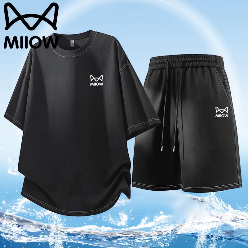

Мужской комплект: футболка с коротким рукавом и шорты MiiOW 7XL