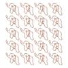 20Pcs Elephant Shape Shaped Paper Clips Electroplating Process Paper Clips Document Organizing