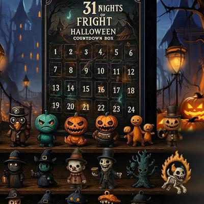 7/15/31 Nights of Fright Halloween Advent Calendar Blind Box Figurines Halloween Countdown Calendars Horror Nights 31/15/7 Days