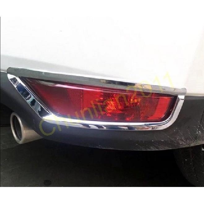 Rear Fog Light Cover Trim Fog Lamps for 2017- Mazda CX-5 Chrome Decor