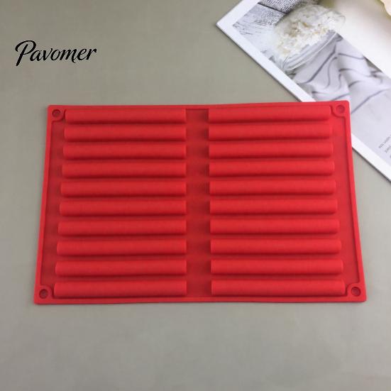 Family Friendly Baking Gadget Silicone Chocolate Mold, 20 Cavities Non-stick Flexible Tray, Heat Resistant Reusable Snack Bar Maker Food-grade