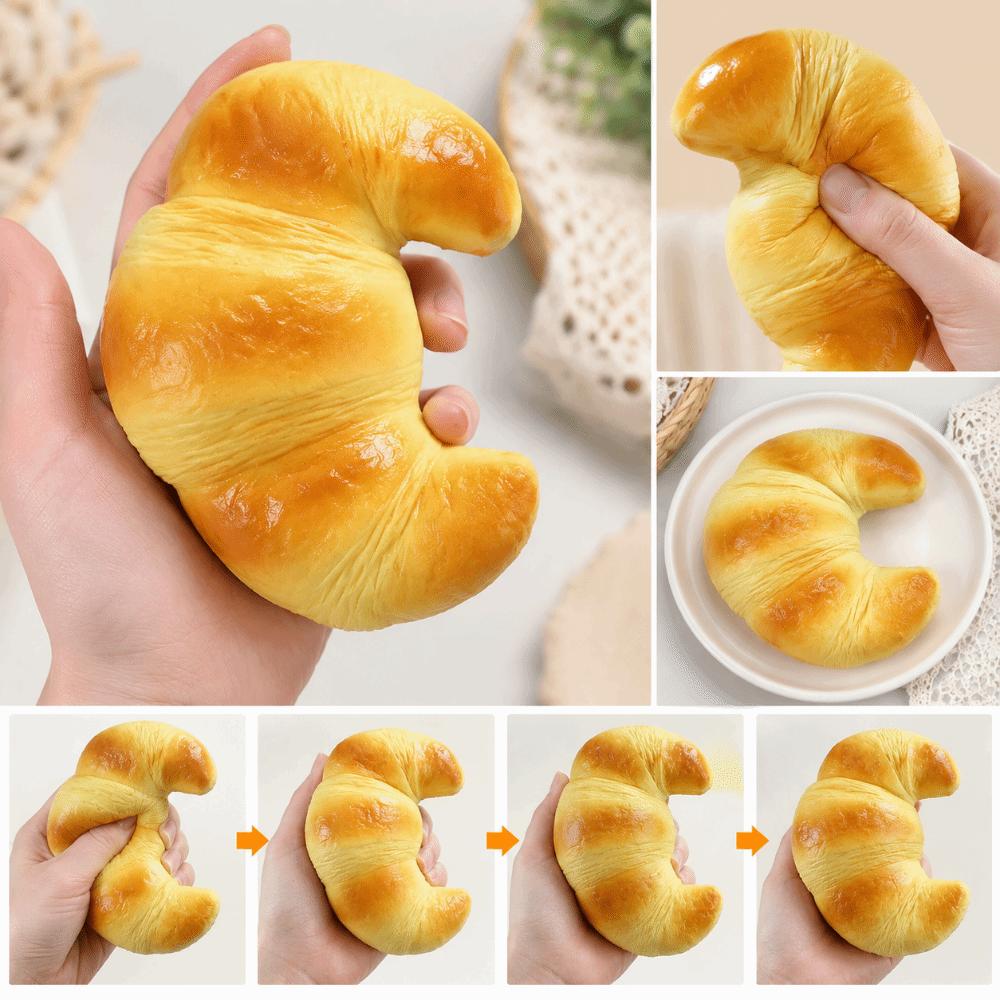 DIY Simulation Bread Squeeze Toys Moist Feel Toast Pinch Toy Toast Slow Rebound Toys Hand Relaxing