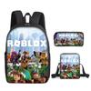 Student Schoolbag, Primary And Secondary School Student Backpack, Large Capacity, Cartoon Backpack, Satchel, Pencil Case, Three-Piece Set.