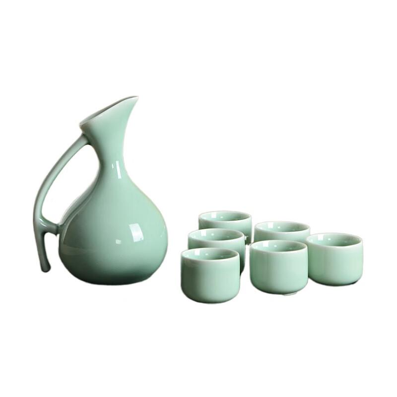 Celadon Wine Set with Decanter and Cups