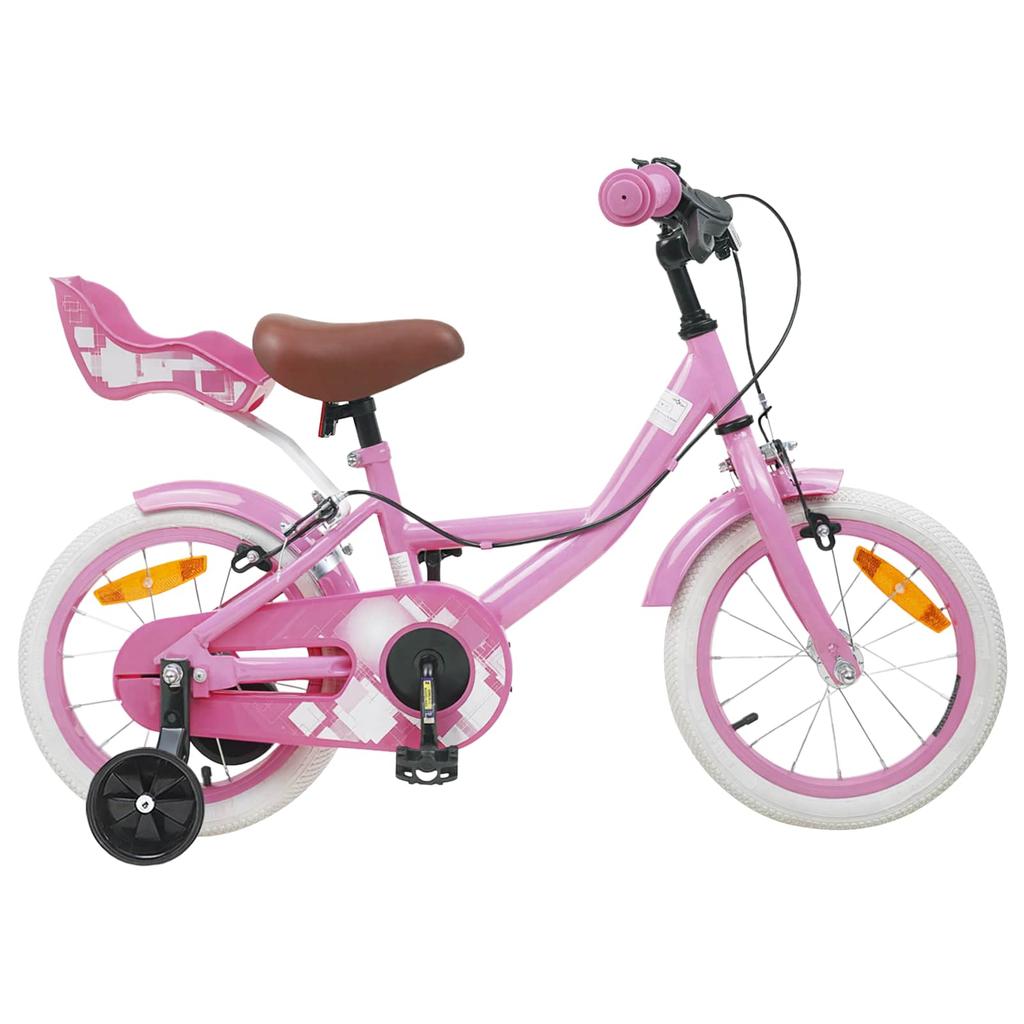 Kinderfahrrad 16 Zoll für Alter 4 6 Hellrosa