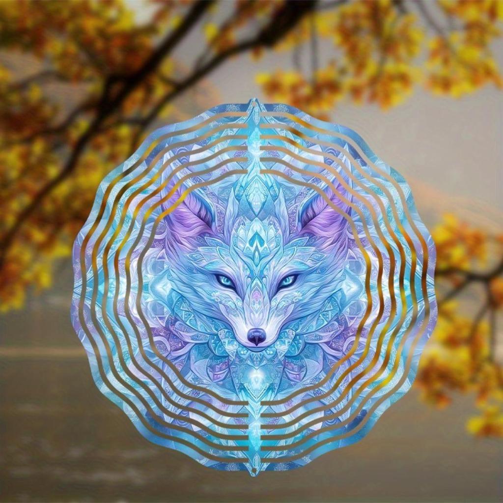 10 Inch Hanging Wind Chime for Outdoor Decor Artistic Patio Lawn Garden Decoration Rotating Hook Elegant Dynamic Design Gift for Friends