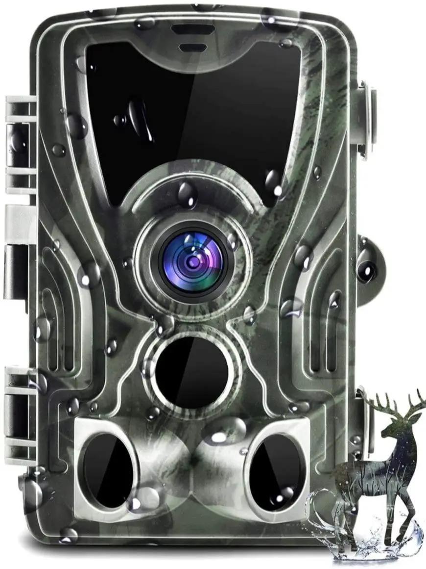 

4K Камера для полювання з живою трансляцією, керування через додаток, Bluetooth, камери для дикої природи 30 МП, нічне бачення, iP66, фотопастки WIFI801PRO gainsboro кольору