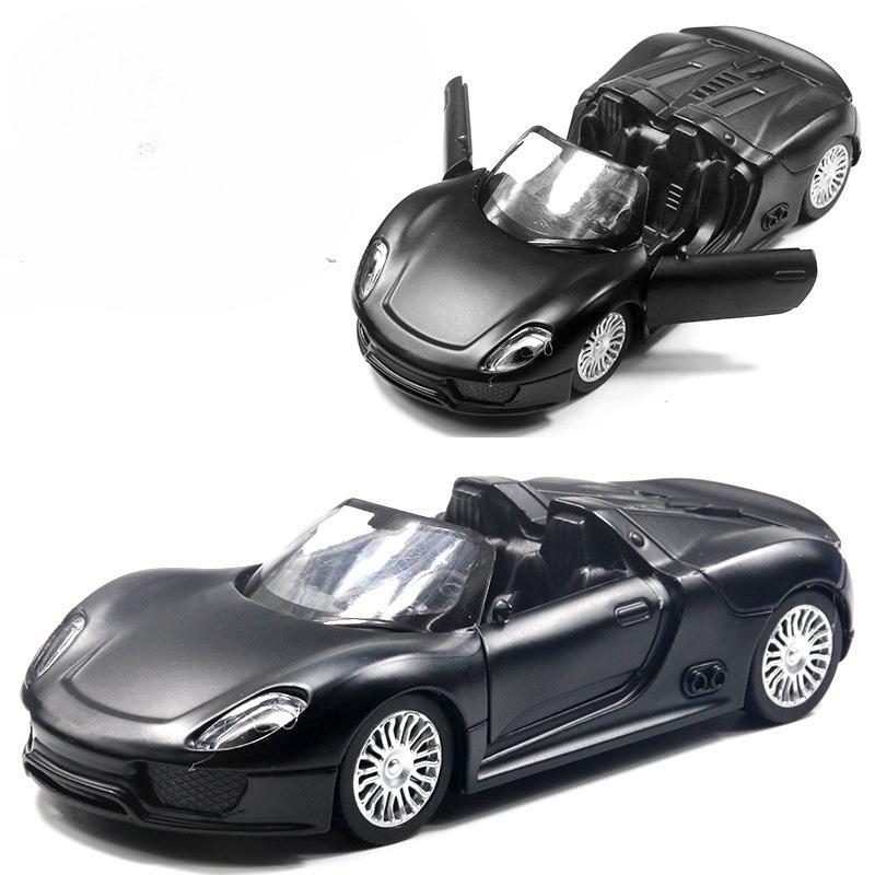 Alloy Sports Car Model Children Open The Door Pull Back Toy Car Cake Ornament Baking Decoration