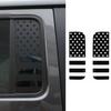 Heckseitenscheiben-Zierleisten Aufkleber für Jeep Gladiator JT JL 18+ 4-Türer US-Flagge