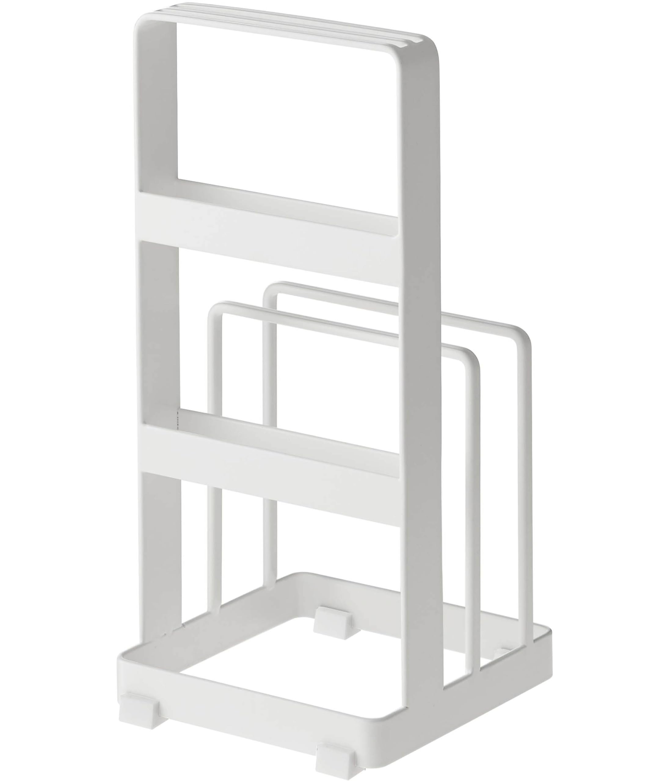 

Yamazaki Knife Cutting Board Stand 2436 & Plate, White, белый