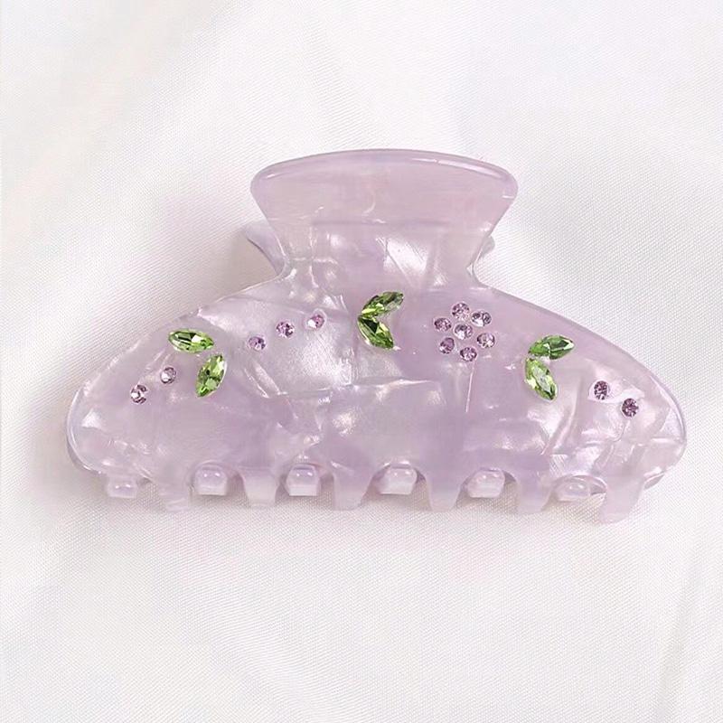 1 szt. Modny, błyszczący kolor, wodny diament, klamra do włosów, akrylowe akcesoria do włosów, minimalistycznie pleciona spinka do włosów dla dziewcząt