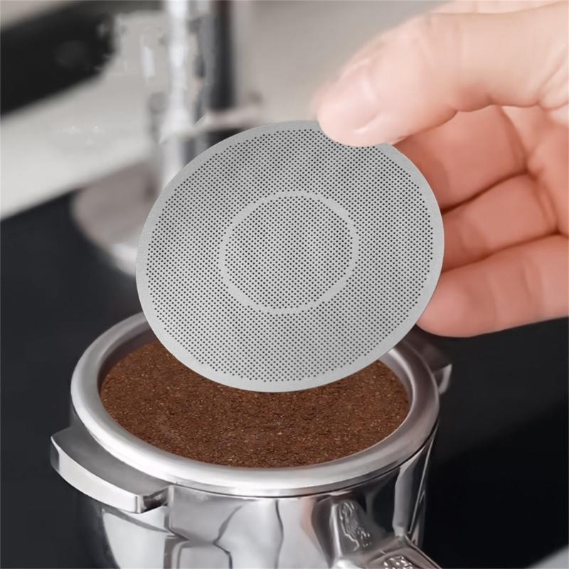 Water Distribution Net Sintered Coffee Machine Handle Powder Plate Coffee Filter Disk Stainless Steel Texture Filter