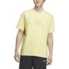 Adidas Neo Round Neck Casual Letter Print Short Sleeve T-Shirt Men Tops Beige IA6853