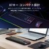 Redragon Wireless Mechanical Gaming Keyboard with Blue Tenkeyless Macro RGB 87 3000mAh High Full Key 50 Million Keystrokes Black K598P-KBS Switches,