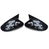 2pcs Car Rear View Mirrors Cover Protector For Golf 6 MK6 R VI 2009-2013 Black 5K0857537 Auto Rearview Mirror Covers