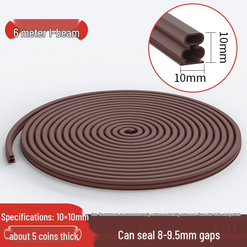 Self-Adhesive Soundproofing Door & Window Sealing Strip - Windproof, Insect-Proof, Anti-Theft Rubber Bumper