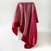 Wave headscarf women's artificial silk scarf 90 large square scarf satin shawl scarf