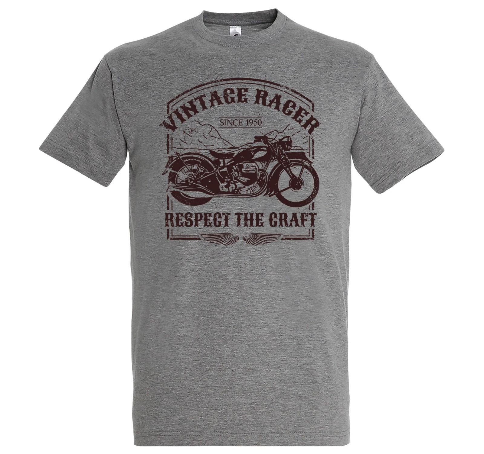 

Mens T-Shirt Vintage Men Motif Racer Biker Lovers Motorcycles Road Gangs 2XL