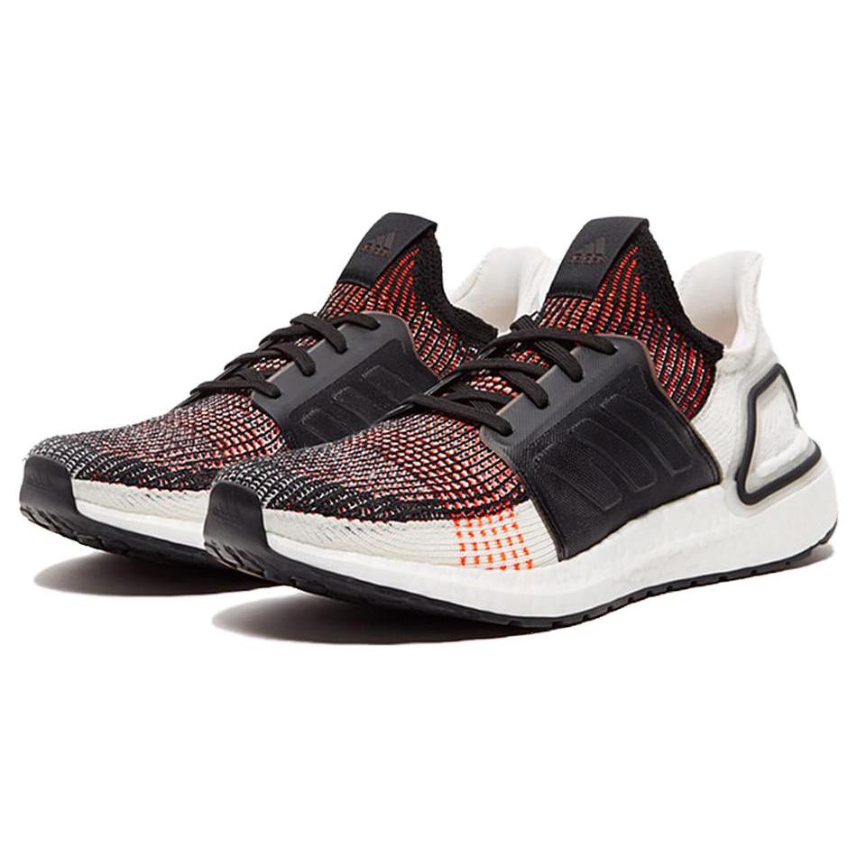 New Adidas Ultra Boost 2019 Black White Solar Orange G27519