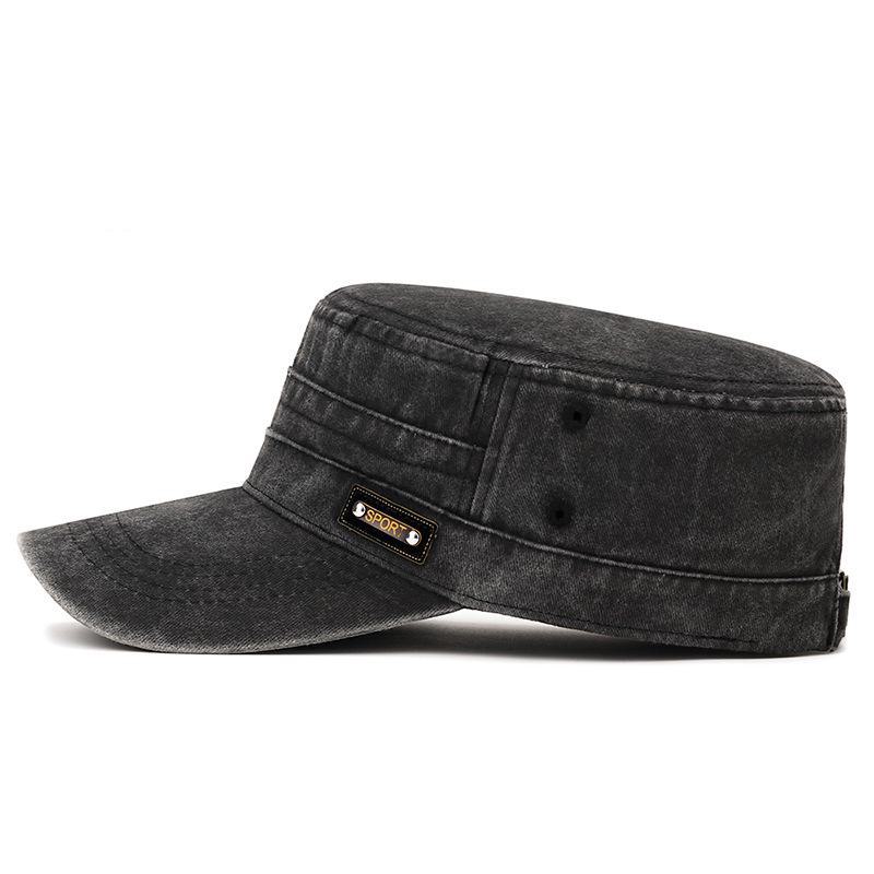 Unisex Washed Cotton Duckbill Cap - Outdoor Leisure Sunshade Hat for Spring & Autumn