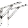 No-Drill Stainless Steel Triangle Shelf Bracket - Storage Rack Support Corner Code