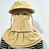 Sun Protection Full-Face Sun Hat Breathable Cycling Cap Fashion Woman Bucket Hat  Summer Outdoor