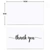 50-Pack Thank You Holiday Greeting Cards - Simple White Rectangular Labels