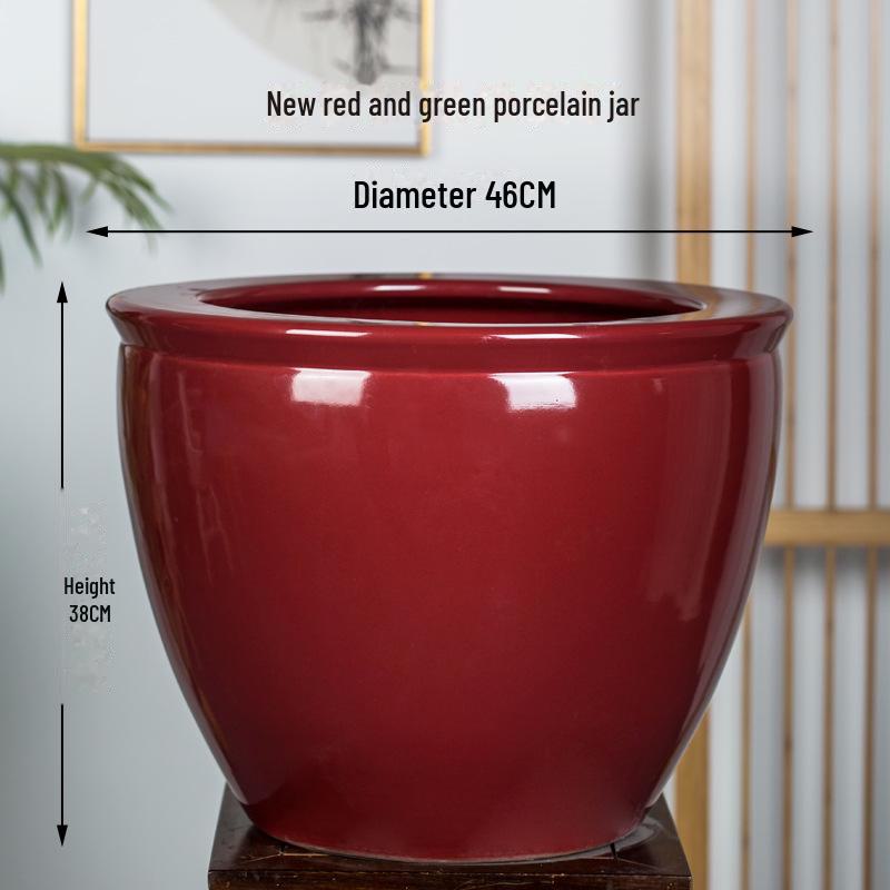 

Большой керамический цветочный горшок Цзиндэчжэнь для комнатных и уличных зеленых растений