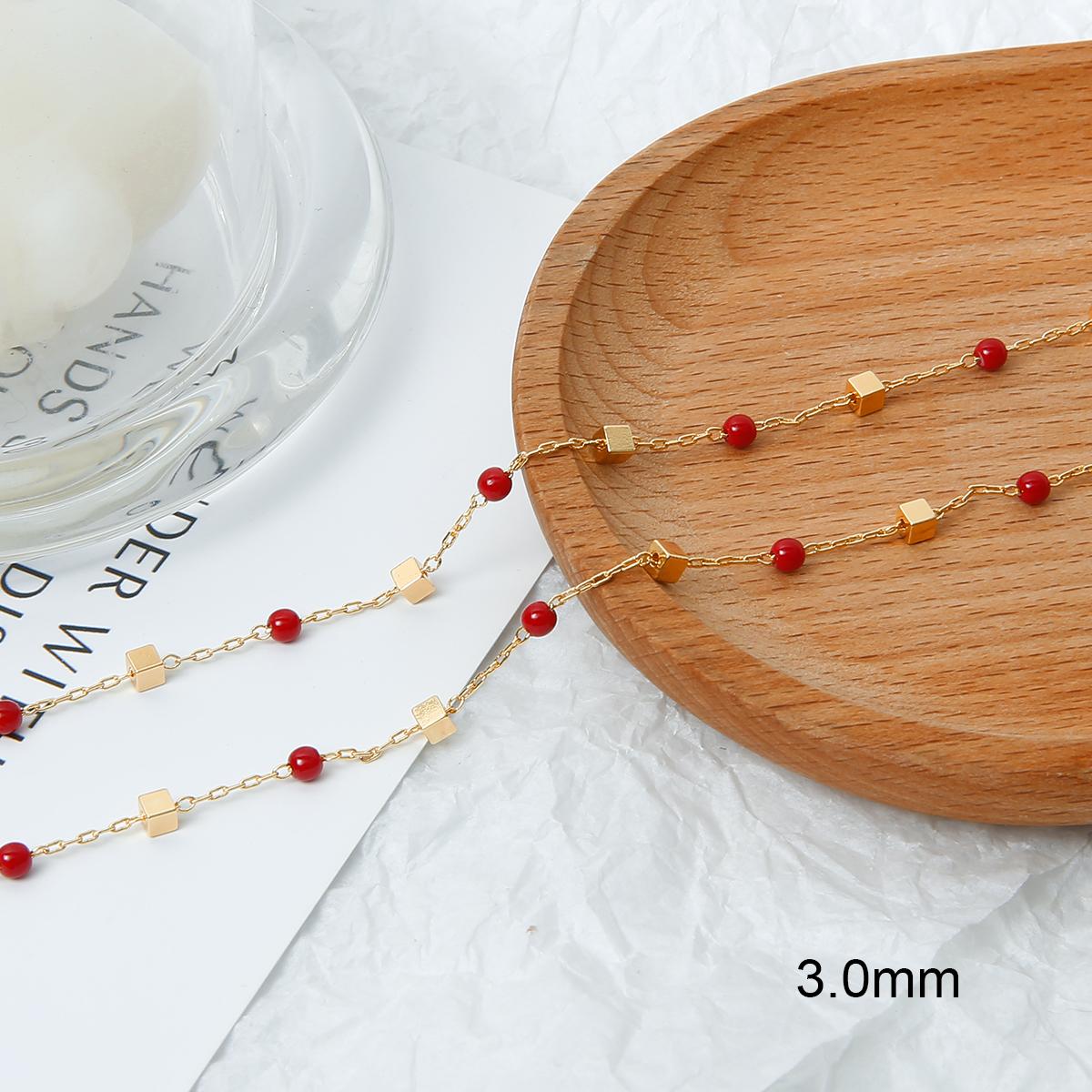 

50 см/пакет, латунная медная цепочка, хрустальные бусины, подвески, цепочка для DIY, ожерелье, браслет, аксессуары для изготовления ювелирных изделий, принадлежности ручной работы 11 4.5mm 0.5meter