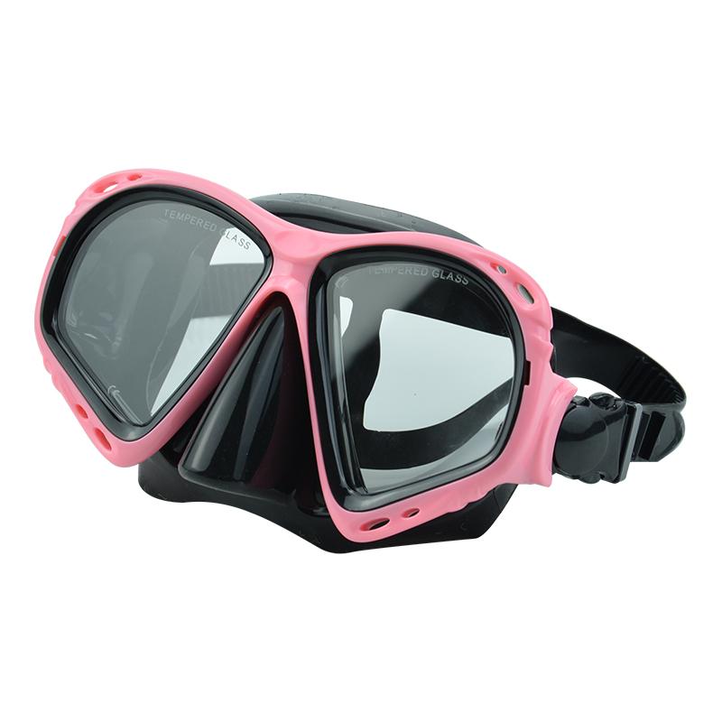 Hot Sale Snorkeling Mask Fashion Adult Mask Full Face Mask Snorkel 180 Degree View Waterproof Diving Goggles розовый