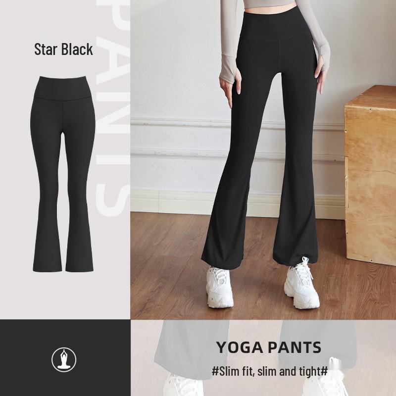 High Elastic Quick Dry Slimming Yoga Set: Long Sleeve T-shirt & Flared Pants for Spring and Autumn Workouts