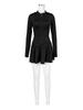 HR24029 Women's Sporty Casual Bodycon Waist-cinching Flared Skirt Set with Safety Shorts